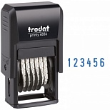 Нумератор автоматический Trodat 4836 (6-разрядный, высота шрифта 3,8мм) (53199), 10шт.