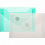 Папка-конверт на кнопке Attache (А7, 180мкм, до 80л., пластик) 10шт.