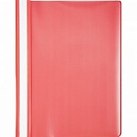Папка-скоросшиватель Attache (А4, до 100л., пластик) красная прозрачная, 10шт.