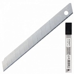 Запасные лезвия Staff для канцелярского ножа, ширина 9мм, толщина 0,38мм, 10шт. (235465), 10 уп.