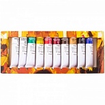 Краски масляные 10 цветов Гамма "Студия", по 18мл, картонная упаковка (201005), 7 уп.