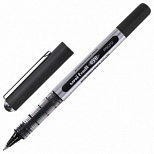 Ручка-роллер Uni-Ball Eye (0.3мм, черный цвет чернил, корпус серебристый) 1шт. (UB-150 BLACK)