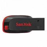 Флэш-диск USB 16Gb SanDisk Cruzer Blade, черный/красный (SDCZ50-016G-B35), 50шт.