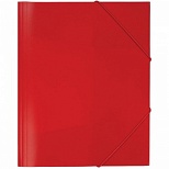 Папка на резинках пластиковая Attache (А4, 15мм, до 200 листов) красный