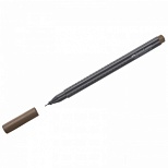 Ручка капиллярная Faber-Castell "Grip Finepen" (0.4мм, трехгранная) коричневая (151680)