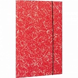 Папка на резинках картонная Attache (А4, до 200л., ламинированный картон) красная, 1шт.