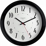 Часы настенные аналоговые Troyka 111001025, круглые, 29х29х3.8см