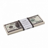 Сувенир Шуточные деньги "100 долларов", упаковка с европодвесом (AD0000024), 250 уп.