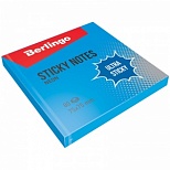 Стикеры (самоклеящийся блок) Berlingo Ultra Sticky, 75x75мм, синий неон, 80 листов (LSn_39202)