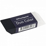 Ластик OfficeSpace Duo Color (прямоугольный, эко-ПВХ, 59x21x10мм) 30шт. (ER_45453)