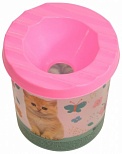 Стакан-непроливайка schoolФОРМАТ "Пушистые котята", 250мл, розовый с принтом