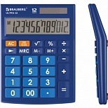 Калькулятор настольный Brauberg Ultra-12-BU (12-разрядный) синий (250492)