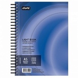 Бизнес-тетрадь А5 Attache Selection LightBook, 100 листов, клетка, на спирали, синяя