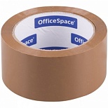 Клейкая лента (скотч) упаковочная OfficeSpace (48мм x 66м, 45мкм, коричневая) (КЛ_18607), 36шт.