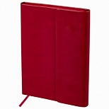 Ежедневник недатированный А5 Brauberg Magnetic X (160 листов) кожзам красный, с магнитным клапаном (113281), 30шт.