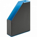 Лоток для бумаг вертикальный складной Attache Selection, 70мм, гофрокартон, модерн голубой/черный
