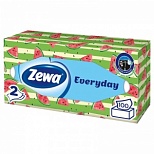 Салфетки бумажные 19x20см, 2-слойные Zewa Everyday, 100шт. в коробке (6286-13/24516)