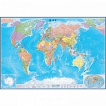 Настенная политическая карта мира (большая, масштаб 1:15 млн)