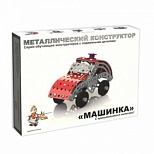 Конструктор металлический Десятое королевство "Машинка", 132 элемента, с подвижными деталями (2029), 18шт.