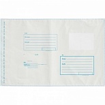 Пакет почтовый B4 Amerplast «Куда-Кому» (250x353, стрип) белый, 3-x слойный полиэтилен, 1шт.