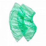 Бахилы одноразовые полиэтиленовые Стандарт детские (гладкие, 1.6г, зеленые) 50 пар в упаковке