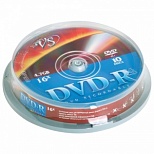 Оптический диск DVD-R VS 4.7Gb, cake box, 10шт. (VSDVDRCB1001), 60 уп.