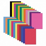 Бумага цветная мелованная Юнландия "Львенок" (24 листа, 24 цвета, скрепка, 200х280мм) (129556), 60 уп.