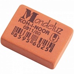 Ластик Koh-I-Noor Mondeluz 6811/80 (прямоугольный, 26x18,5x8мм, оранжевый) 1шт. (6811080002KDRU)