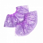 Бахилы одноразовые полиэтиленовые Медсервис Плюс Стандарт (20мкм, 2.8г, фиолетовые, 50 пар в упаковке)