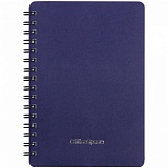 Записная книжка А6 OfficeSpace "Base", 60 листов, спираль, синяя пластиковая обложка, 3шт. (Зк6к60грП_35419)
