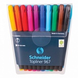 Набор капиллярных ручек Schneider Topliner 967 (0.4мм, 10 цветов) 10шт., 10 уп. (196790)