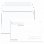 Конверт почтовый C4 Ряжск Гознак (229x324, 100г, стрип, печать "Куда-Кому") белый, 500шт.