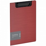 Папка-планшет с крышкой Berlingo Steel&Style (A5+, до 100 листов, пластик, с зажимом) красная (PPf_94003)