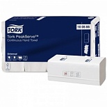 Полотенца бумажные для держателя 1-слойные Tork PeakServe Н5 Universal, листовые Z-сложения, 12 пачек по 410 листов (100585)