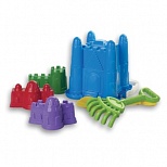 Набор для песочницы Alex toys Крепость, ведро-замок, совок, грабли, 3 формочки, пластик, 2 уп. (664976)