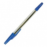 Ручка шариковая Стамм 511 (1мм, синий цвет чернил, прозрачный корпус) 1шт. (РК01)