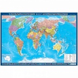 Настенная политическая карта мира Атлас Принт (масштаб 1:25 млн)
