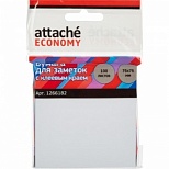 Клейкие закладки бумажные Attache Economy, белый по 100л., 76х76мм