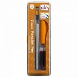 Ручка перьевая для каллиграфии Pilot "Parallel Pen", толщина 2,4мм, 2 картриджа, пластик. уп. (FP3-24N-SS)