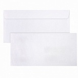 Конверт почтовый E65 Brauberg (110x220, 80г, стрип) белый, 100шт., 4 уп. (DLНКРс(BRAUBERG)