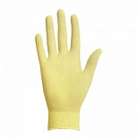 Перчатки одноразовые латексные смотровые S&C DL 202, нестерильные, неопудренные, желтые, размер M, 50 пар в упаковке, 10 уп.
