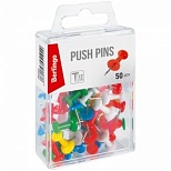 Кнопки силовые Berlingo, цветные, 50шт., пластиковая упаковка (PN5000)