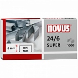 Скобы для степлеров Novus, №24/6, оцинкованные, 1000шт. (040-0026), 100 уп.
