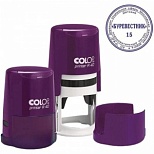 Оснастка для печати Colop Printer R40 (d=40мм, круглая, пластик, с крышечкой) фиолетовая