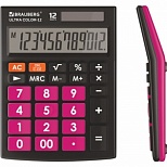Калькулятор настольный Brauberg Ultra Color-12-BKWR (12-разрядный) черно-малиновый (250500), 20шт.