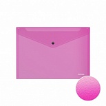 Папка-конверт на кнопке Erich Krause Fizzy Vivid (А4, пластик) прозрачная цветная