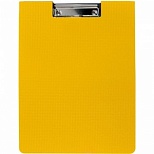Папка-планшет с крышкой Attache Selection (А4, до 75 листов, пластик) желтый (цитрус)