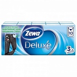 Платки носовые 3-слойные Zewa Deluxe, 10 пачек по 10 платков (51174)