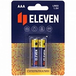 Батарейка Eleven Super AAA/LR03 (1.5 В) алкалиновая (блистер, 2шт.) (301753)