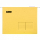 Подвесная папка А4 OfficeSpace (310x240мм, до 80л., картон) желтая, 10шт. (296359)